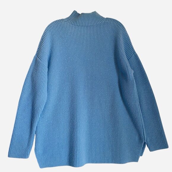 Suboo Sweater Women S Blue Knit Oversized Tunic Grunge Punk Tunic - Picture 6 of 6